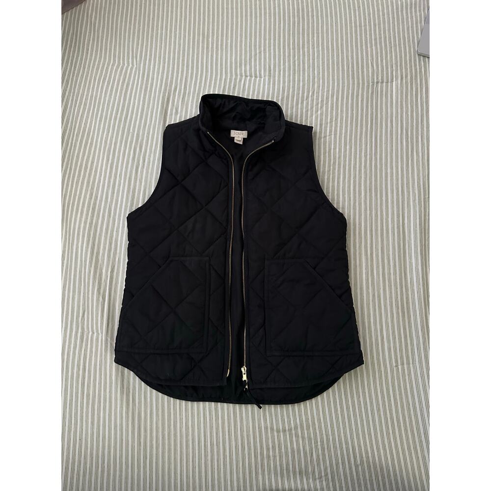 J.Crew Black Quilted Vest